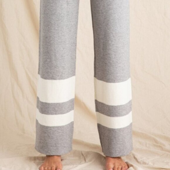 CASUAL COMFY KNIT WIDE LEGGED PANTS - Picture 2 of 5